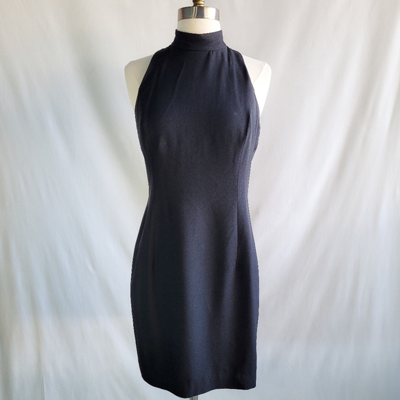 Donna Ricco New York Sleeveless Black Dress Women's Petite 6 - Picture 2 of 11